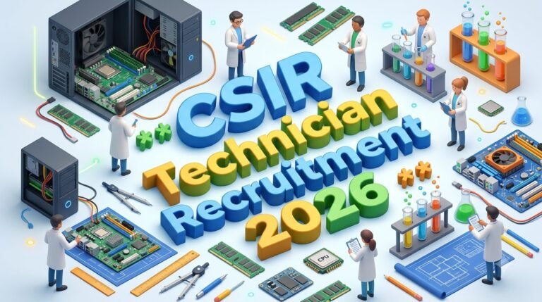 CSIR Technician Recruitment 2026