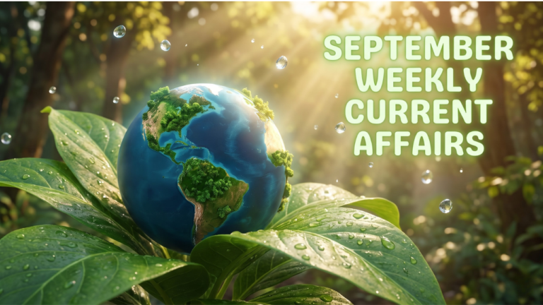 September weekly Current Affairs